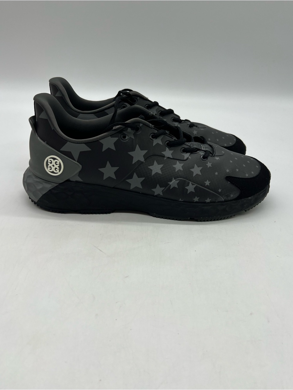 G/FORE Gfore MG4 MG4+ Star Golf Shoes Mens Sz 11 Black Onyx Gray Grey Cleats.